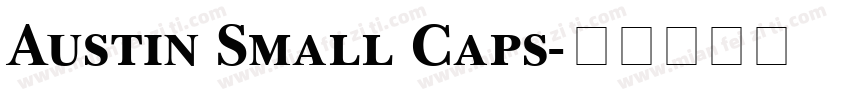Austin Small Caps字体转换
